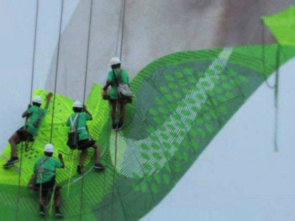 Nike cria tênis ao vivo em outdoor na China