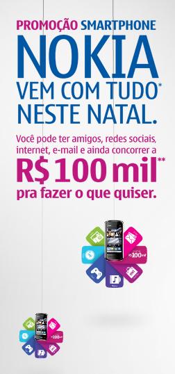 "Nokia vem com tudo" em promoção de Natal