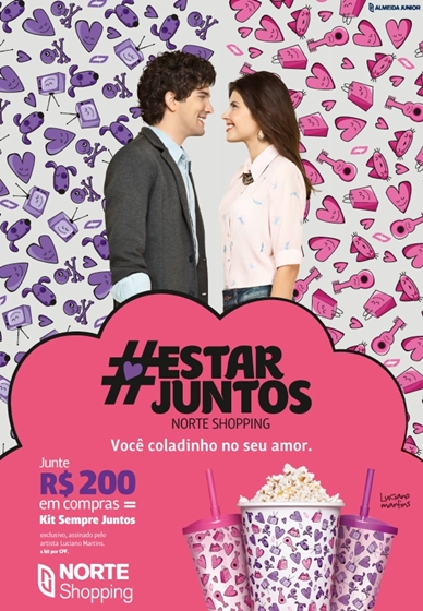 Norte Shopping dá kit "sempre juntos" aos namorados