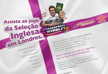 Wembley com Paquetá Esportes e Umbro