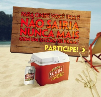 Curtindo um dia na praia com a Nova Schin