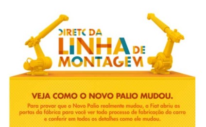 Montagem do Novo Palio pode ser vista pelo Facebook