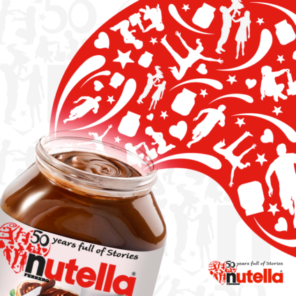 Nutella comemora 50 anos com marketing promocional