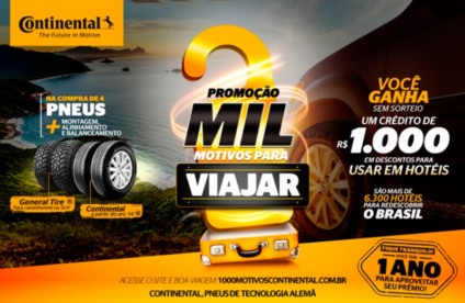 Promo da Continental dá mil motivos para viajar