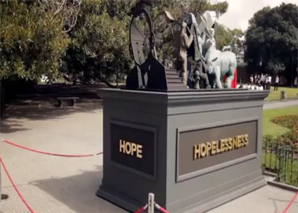 Outdoor de Barack Obama em 3D surpreende na Argentina