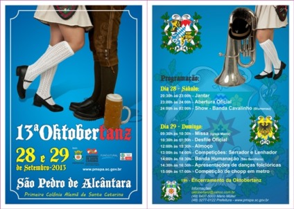 São Pedro de Alcântara realiza a 13ª Oktobertanz