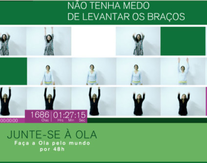 Garnier promove "ola" virtual Garnier promove "ola" virtual