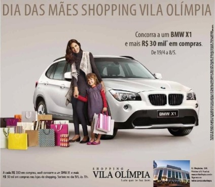 Ação promocional do Vila Olímpia sorteia BMW X1 