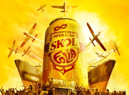 Carnaval por terra, céu e mar na ação promocional da Skol