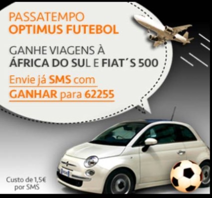Optimus dá Fiat 500 e leva à Copa do Mundo Optimus dá Fiat 500 e leva à Copa do Mundo