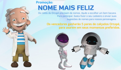 Nome mais feliz na promoção da Ortopé