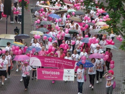Caminhada Outubro Rosa reúne centenas de blumenauenses