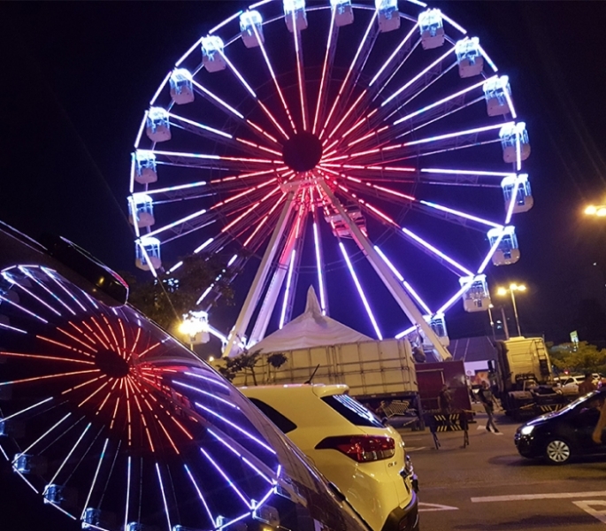 Roda-gigante do Lollapalooza chega ao Grand Plaza