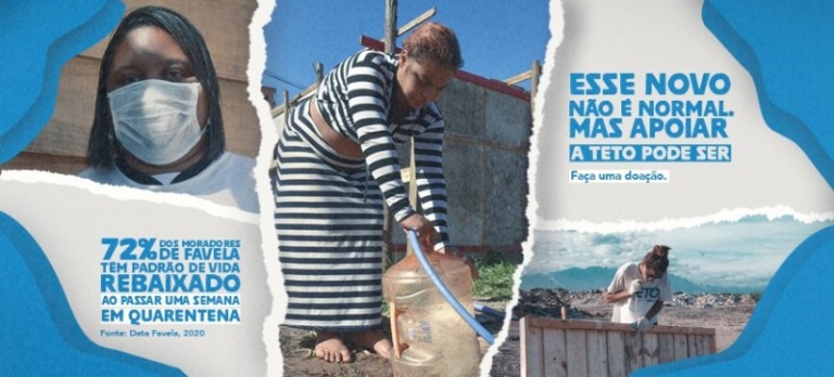 Voluntários se mobilizam para apoiar a Teto Brasil