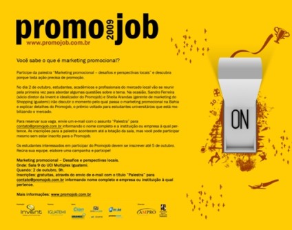 Promojob discute marketing baiano no Iguatemi