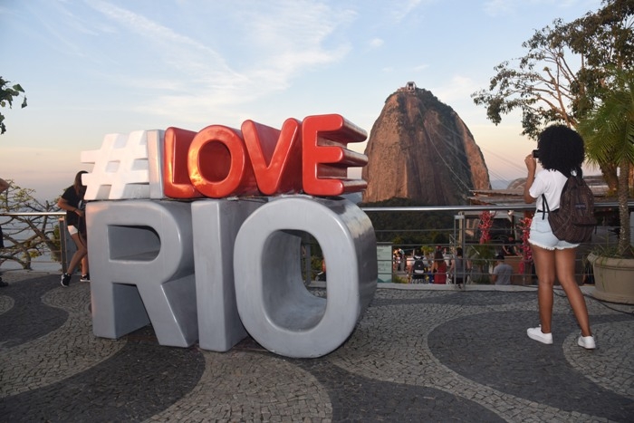 Rio ganha totem #ILoveRio no Morro da Urca