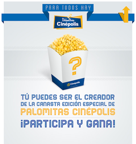 Diseña el nuevo empaque de palomitas de Cinépolis
