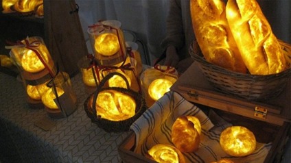 Japoneses usam pães de verdade como luminárias
