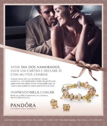 Fábrica cria para o Dia dos Namorados da Pandora