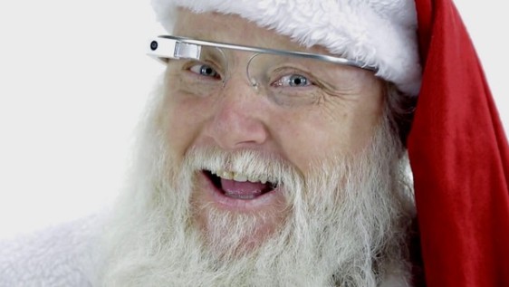 Papai Noel do Iguatemi inova e usa Google Glass