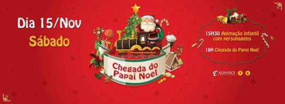 Pátio Alcântara recebe Papai Noel e inaugura decoração