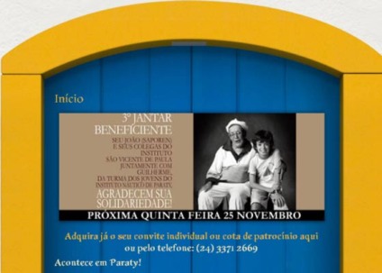 Paraty Convention realiza jantar beneficente 