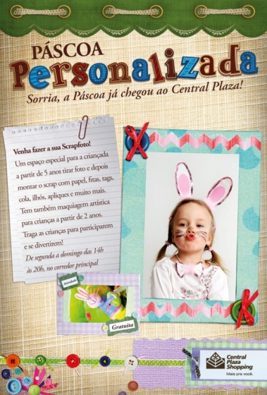Páscoa personalizada no Plaza Shopping