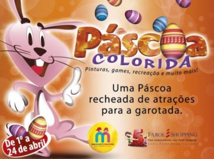 "Páscoa Colorida" no Farol Shopping