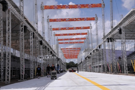 Passarela do Samba está pronta para receber os foliões (Foto: Divulgação).