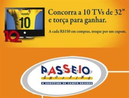 Passeio sorteia televisores para comemorar a Copa