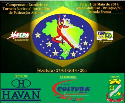 Brusque é palco do Brasileiro de Patinação Artística