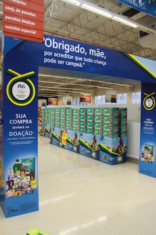P&G leva campanha olímpica à supermercados