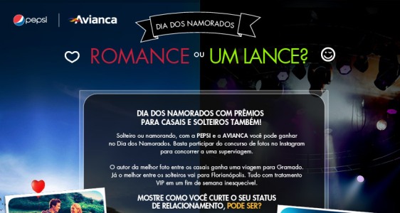 Solteiros têm vez no Dia dos Namorados de Pepsi