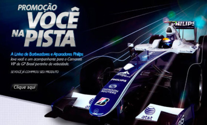 Ação promocional da Philips leva ao GP Brasil de F1