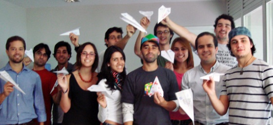 Aviões de papel na integração da Plano1
