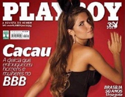 Playboy divulga autógrafos de "Cacau" com bluetooth