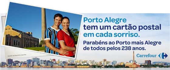 Carrefour com ação promo em homenagem a POA