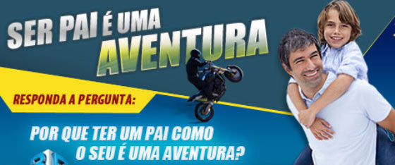 Ser pai é uma aventura na promo do Pontofrio.com