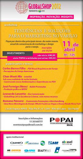 Popai promove workshop sobre tendências no PDV
