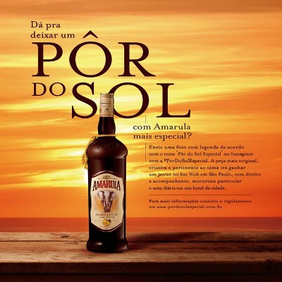 Ação promo de Amarula deixa o pôr do sol especial