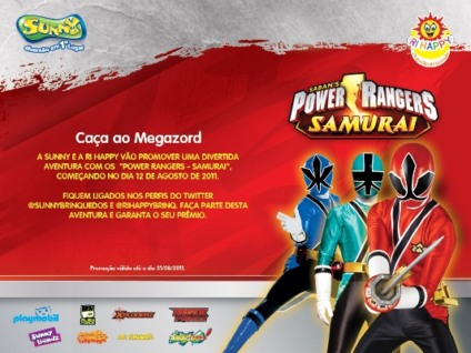 Sunny Brinquedos promove "Caça ao Megazord"