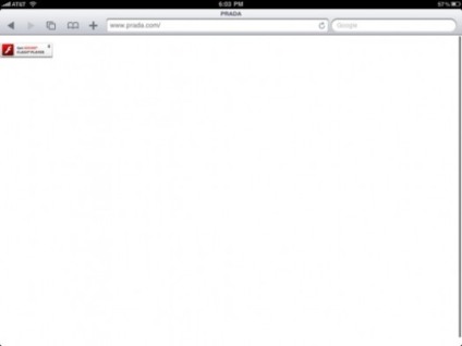 Sites de luxo não rodam no iPad