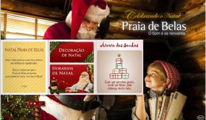 Praia de Belas cria hotsite interativo para o Natal  