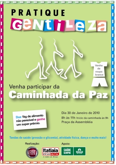 Caminhada da paz no "Pratique Gentileza"