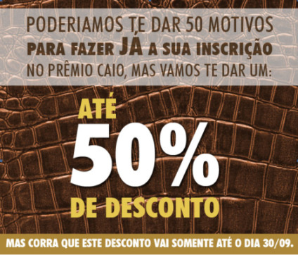 Caio vai encerrar inscrições