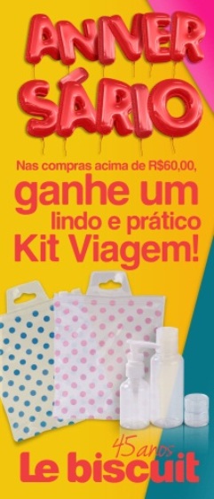 Le Biscuit comemora 45 anos com promo