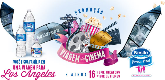 "Viagem de Cinema" na promo da Nestlé Pureza Vital