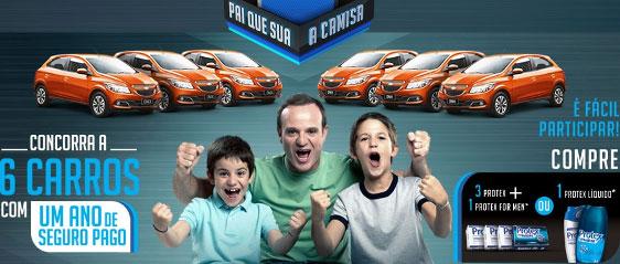 Pais que suam a camisa é o mote da promo de Protex