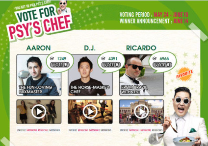 Brasileiro é finalista de promo para ser chef de Psy