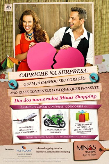 Paolla Oliveira ativa Dia dos Namorados do Minas Shopping